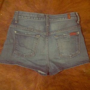 7 for all mankind high waisted shorts